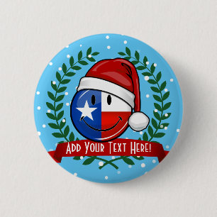 Julstil som ler den Texas flagga Knapp