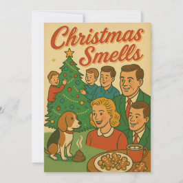 Julstinker En Retro-Holiday Stinker Julkort