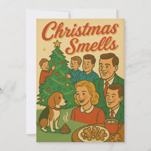 Julstinker En Retro-Holiday Stinker Julkort