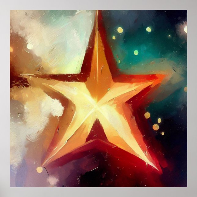 Julstjärna 3 poster (Framsidan)