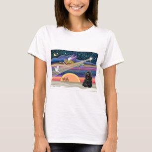 Julstjärna - Cocker Spaniel (svart) T-shirt