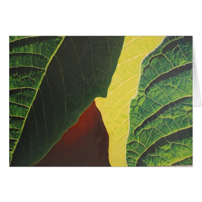 Julstjärna Hälsningskort (Framsidan Horizontal)