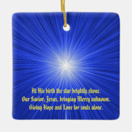 Julstjärna Julgransprydnad Keramik