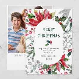 Julstjärna julkrans mistel julfotograf julkort