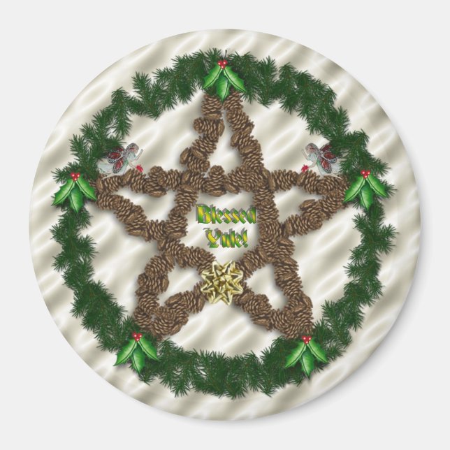 Julstjärna Magnet (Framsidan)