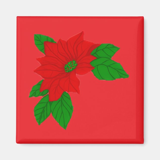 Julstjärna  magnet (Framsidan)
