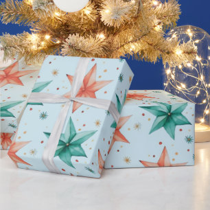 Julstjärna Ornamenter Modern Jul Presentpapper