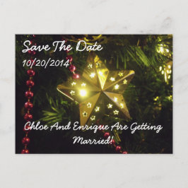 Julstjärna Personlig Rädda Datum Meddelande Vykort