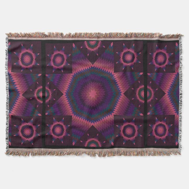 Julstjärna Quilt bär Filt (Framsidan)