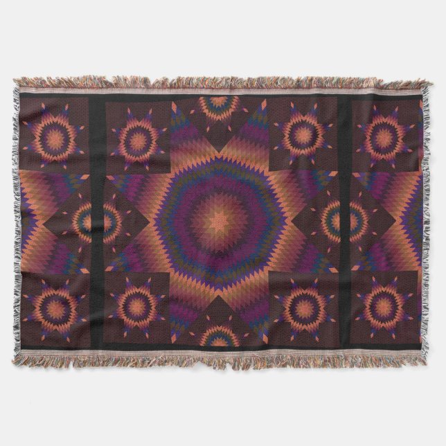 Julstjärna Quilt Filt (Framsidan)