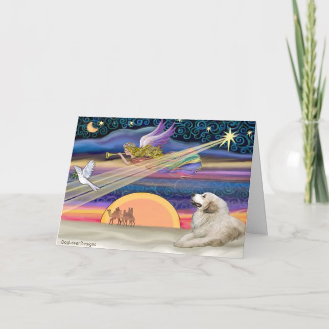 Julstjärna - Underbarare Pyrenéerna 1 Helgkort (Framsida)