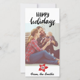 Julstjärnahelgdagkortet - tillfoga ditt egna foto julkort