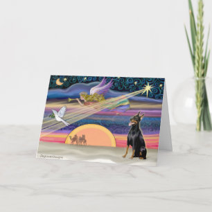 Julstjärnan - Doberman 1 - Helgkort