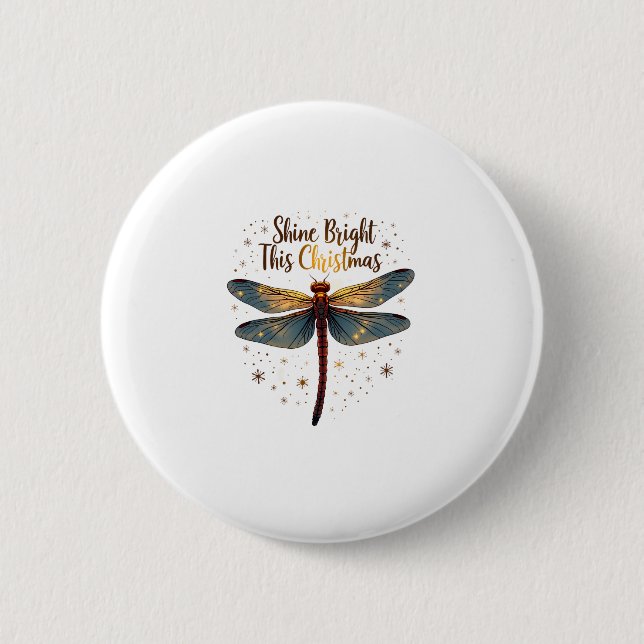 Julstjärnan Dragonfly Knapp (Framsida)