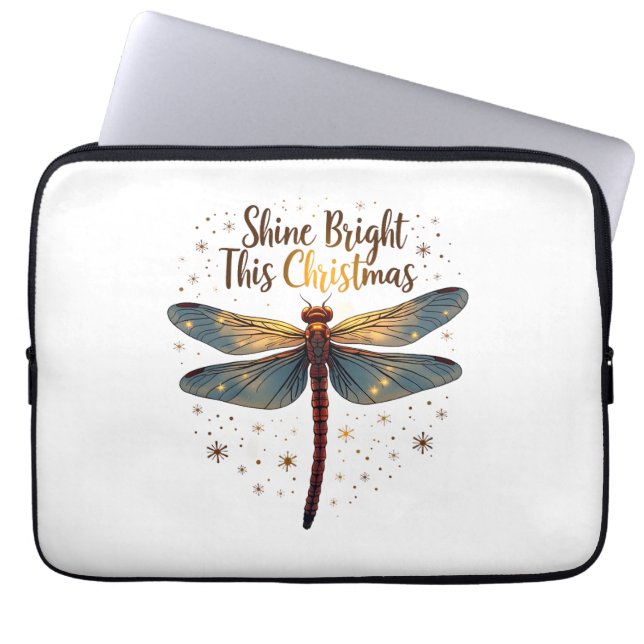 Julstjärnan Dragonfly Laptop Fodral (Framsidan)