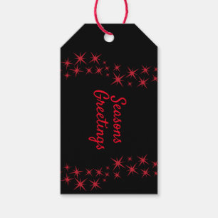 Julstjärnan Flourish Presentetikett