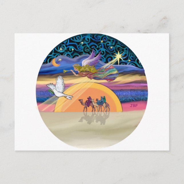 Julstjärnan Helg Vykort (Framsida)