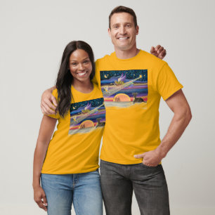Julstjärnan - Italienska Greyhound (grått) T Shirt