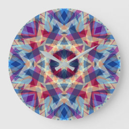 Julstjärnan Jolly Blue Roligt Lila Bright Gult Stor Klocka