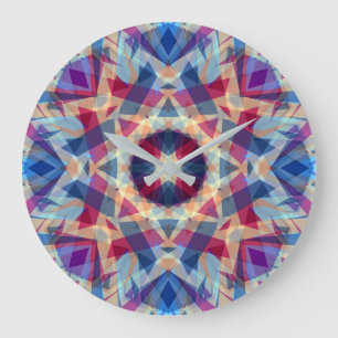 Julstjärnan Jolly Blue Roligt Lila Bright Gult Stor Klocka