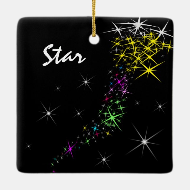 Julstjärnan Julgransprydnad Keramik (Baksida)