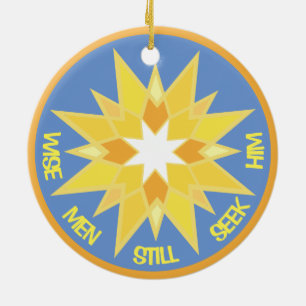 Julstjärnan Julgransprydnad Keramik