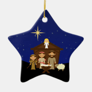 Julstjärnan Julstjärna för god nyhet Julgransprydnad Keramik