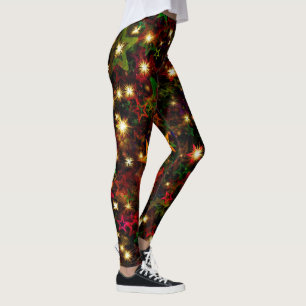 Julstjärnan Ljus samordnar allt Leggings