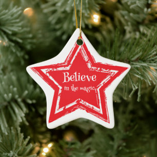 Julstjärnan Ornament-Tro Julgransprydnad Keramik