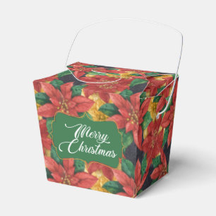 Julstjärnan Poinsettia Favoritbox Presentaskar