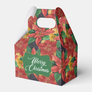 Julstjärnan Poinsettia Favoritbox Presentaskar