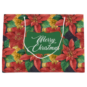 Julstjärnan Poinsettia Gift Bag
