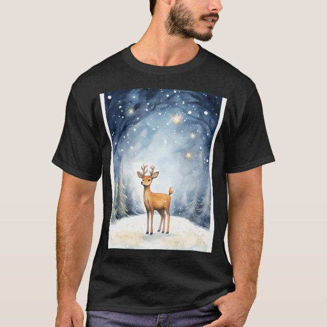 Julstjärnan Reindeer Joy T Shirt (Framsida)