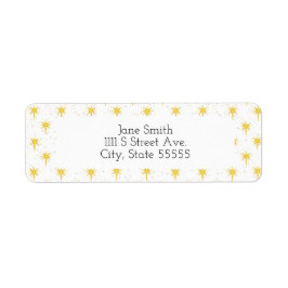 Julstjärnan Returadress Etikett