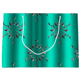 Julstjärnan Teal och Silver