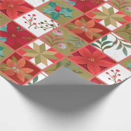 Julstjärnans blomma Quilt Presentpapper