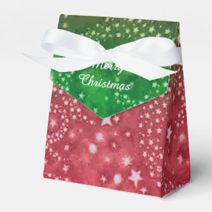 Julstjärnans favoritruta Mönster, röd och Grönt Presentaskar