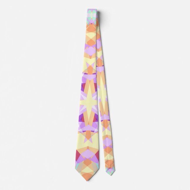 Julstjärnans Festive Lila Golden Gult Slips (Framsida)