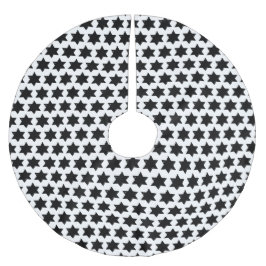 Julstjärnans potatisutskrift julgransmatta borstad polyester