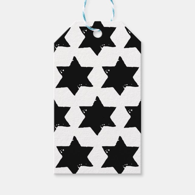 Julstjärnans potatisutskrift presentetikett (Framsidan)