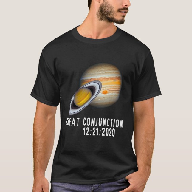 Julstjärnans Underbara koppling mellan Jupiter Sat T Shirt (Framsida)