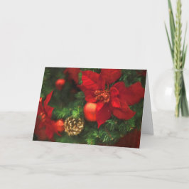 Julstjärnaskönhet Helgkort