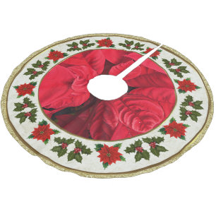 Julstjärnaträdkjol Julgransmatta Borstad Polyester