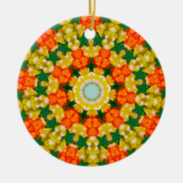 Julstjärncirkel, rektal julgransprydnad keramik