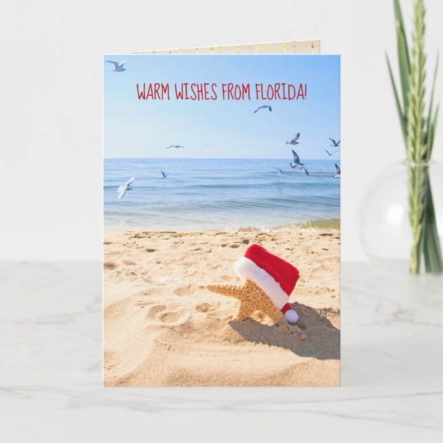 Julstjärnfisk från tropiskt klimat kort (Framsida)