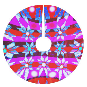 Julstjärnor Julgransmatta Borstad Polyester