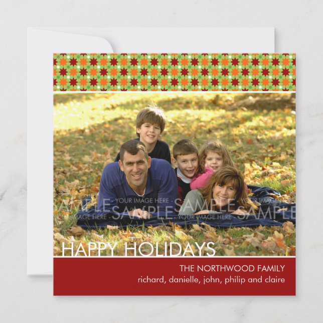 Julstjärnor :: Julkort / Inbjudan (Framsida)