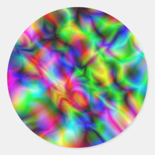 Julstjärnor Runt Klistermärke