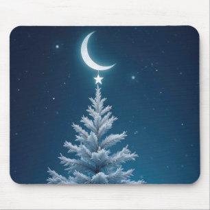 Julstjärnor som vandrar från ett Crescent Måne Musmatta