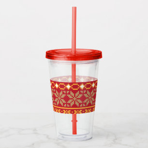 Julstjärnor Take Away Mugg